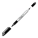 Sharpie Twin Tip Permanent Markers, Fine and Ultra Fine, Black, 12 Count