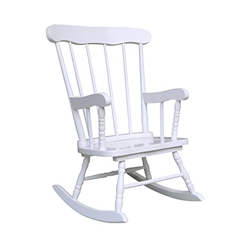 International Concepts Juvenile Rocker, Linen White #TOP2