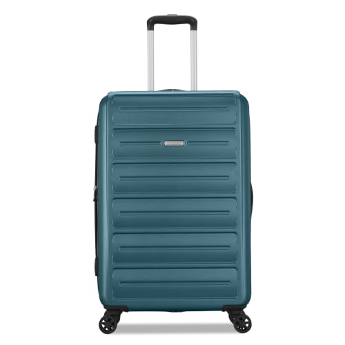 Image of American Tourister Westridge Luggage Set - 3 Piece Set - 20 inch Carry-On, 24 inch & 28 inch Checked Luggage with 360 Spinner Wheels - Expandable Suitcases for Extended Travel - Includes 3 Packing Cubes - Teal