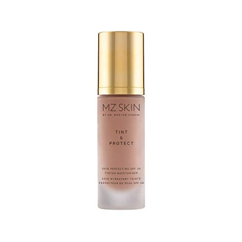 MZ SKIN | TINT & PROTECT Skin Perfecting SPF 30 | Tinted Moisturiser Face 30ml | Lightweight Skin Care Moisturiser | With Vitamin C And Hyaluronic Acid