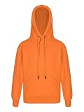 JEATHA Kids Boys Girls Hoodie T-Shirts Solid Color Long Sleeve Drawstring Hooded Sweatshirt with Poc