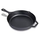 Fresh Australian Kitchen Pre-Seasoned Cast Iron Skillet - 12.5" Oven-Safe Frying Pan Cookware Pan for Cooking
