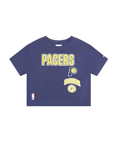Camiseta NBA de algodón premium estilo retro boxy tee azul oscuro talla M