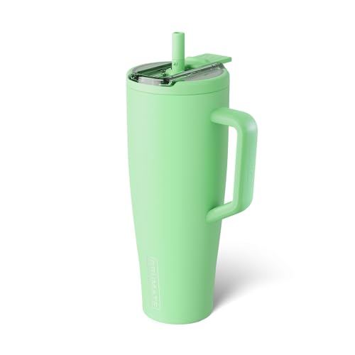 Image of BruMate Era Flip 40oz Tumbler with 100% Leakproof Covered Straw Lid | Hygienic Covered Straw | Insulated Stainless Steel Water Bottle with Handle | Cup Holder Friendly | BPA-Free (Kiwi)