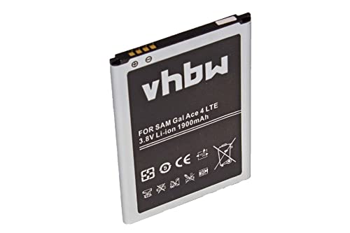 vhbw Batterie Compatible avec Samsung Galaxy Ace 4 LTE, Ace Style LTE, SM-G357, SM-G357FZ Smartphone (1900mAh, 3,8V, Li-ION)
