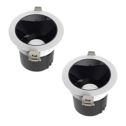 Foco empotrable Redondo de ángulo Ajustable de 5 W a 24 W, Paquete de 22 Luces LED de 4 Pulgadas, luz descendente giratoria Tipo oblea, 3 Colores seleionables: 3000 K, 4000 K y 6000 K, 24 W a 6000