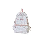 Gyios Cartable Sac À Dos De Grande Capacité pour Le Collège - Élèves du Premier Cycle du Secondaire Et des Écoles Primaires-Pink-Without Pendant
