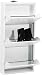 KARE 49287 Caruso - Zapatero a 3 Solapas, Blanco, 103 x 50...