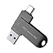 Produktbild USB Flash Laufwerk 512GB USB Stick Dual Drive Memory Stick Typ C USB 3.1 Fotostick Richwell Kompatibel mit Thunderbolt 3 für Android Phone Telefon Mac-Book/Pro/Air und PC mehr Black 512G