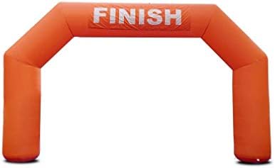SAYOK Outdoor Inflatable Arch Inflatable Archway Inflatable Start Finish Line Racing Arch Banners with Air Blower for Adveriting (Orange, 20FT)