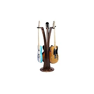 Ruach GS-1 Triple support pour guitare acoustique/électrique Noyer - Les Beatles, Paul McCartney, John Lennon, RIngo Starr, George Harrison Ruach GS-1 Triple support pour guitare acoustique/électrique Noyer – Image 2