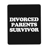 Verschleißfest Schreibtischunterlage, Überlebender geschiedener Ehegatte Mauspads Waschbar Gaming Mauspad für Computer PC Büro