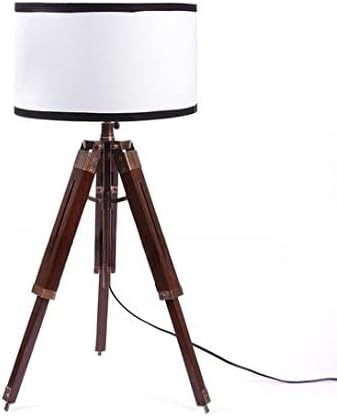 NauticalMart Designer Antique Finish Tripod Table LAMP(Shade NOT Included)