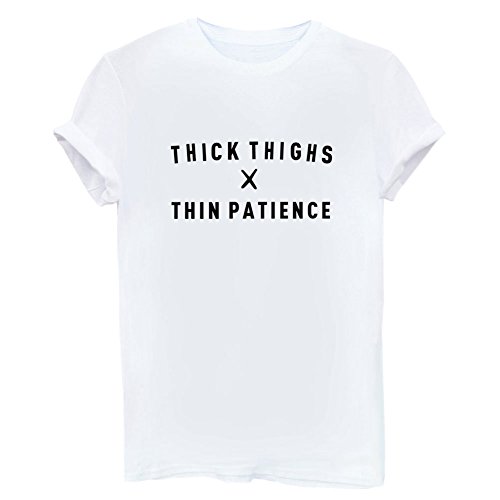 YITAN Women's Cute Juniors Tops Teen Girl Tee Funny T Shirt White Small