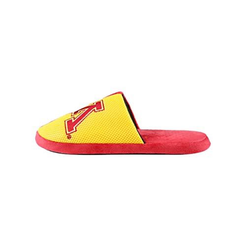 Image of FOCO Oklahoma Sooners NCAA Mens Team Logo Staycation Slippers