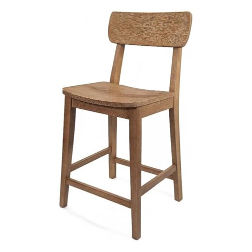 Boraam Torino Counter Height Stool, 24-Inch, Barnwood Wire-Brush