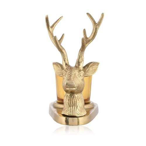 Image of CraftVatika Deer Tealight Candles Holder for Home Decor Showpiece Aluminum Candle Holder for Decorative Items for Home Living Room & Table Decoration Items