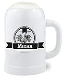 MATERIAL: Hochwertiges und massives Steingut. Hält das Bier und andere kalte Getränke an heißen Sommertagen kühl und frisch.