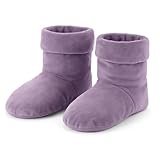 Herbal Concepts Aromatherapy Boot Shaped Microwaveable Wrap Made of Organic Flaxseed, Peppermint, & Spearmint for Feet | Comfort Booties Relieves Stress & Aches | Available in Lavender