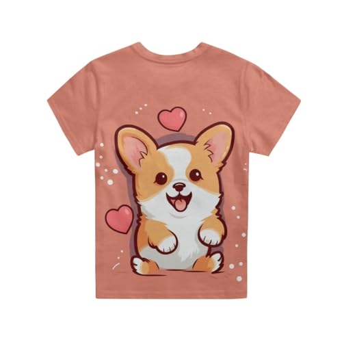 Image of JEOCODY Boys Girls Graphic Tees Funny 3D Printed Short Sleeve T-Shirts 3-16T