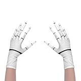 Xnetsby Men's Halloween Costume Skeleton Gloves