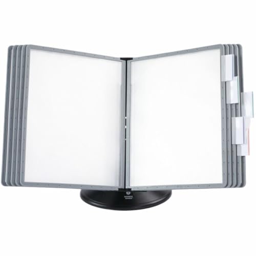 Business Source BSN62908 Deluxe Catalog Display Rack - Support Letter Black - 8.50 x 11 in. Media - 20 Sheet