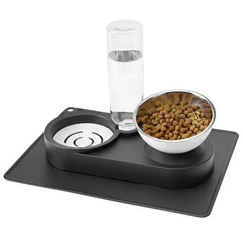 Nuzzletail Raised Dog Cat Food Bowl