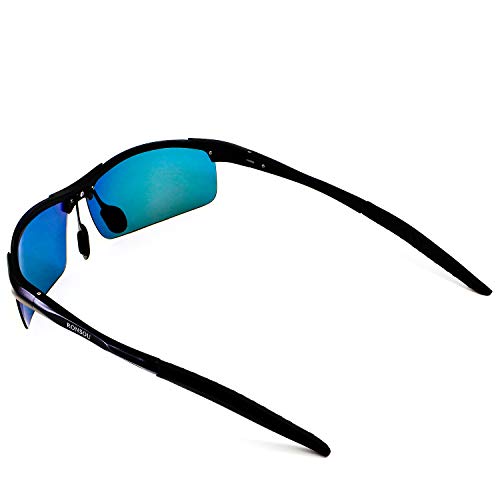 RONSOU Mens Sunglasses Polarized Sport UV Protection Ultralight Al Mg Sunglasses for Men Fishing Driving Golf3