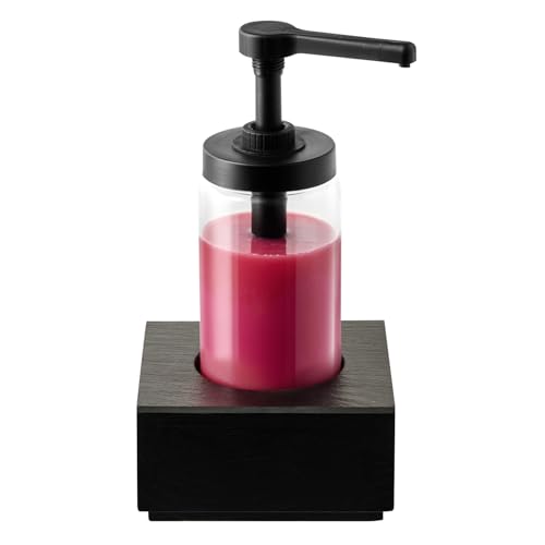 APS 93285 Dosierspender DISPENSA - Glas, 1 Liter, Ø 10 cm, H: 27 cm, Hubvolumen 15 ml