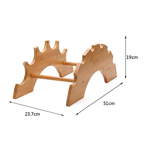 Soporte para Botellas de Bambú con Capacidad para 6 Botellas miniatura 2