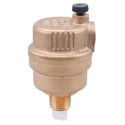 Watts FV-4M1 Automatic Air Vent Valve, 1/8 Inch, Female NPT Connections, Brass Body and Air Vent with a Silicon Rubber Seal, Polyethylene Float with Valve Plug and Automatic Vent
