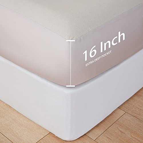 Yiyea Linen Fitted Sheet With Pillowcase - Natural French Linen Cotton Blend 16 Inch Deep Pocket Twin Fitted Sheet, Soft, Breathable And Durable (Twin, Linen) #TOP2