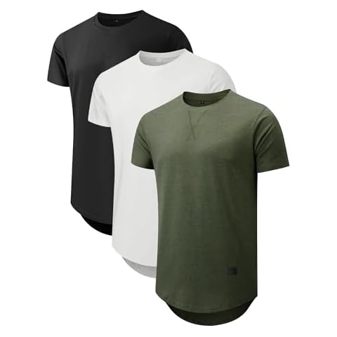 Comdecevis Men's Cotton Crewneck T-Shirts Pack Cover