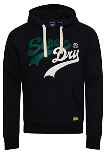 Superdry Herren Vintage VL Interest Hoodie Schwarz M
