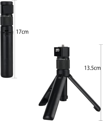 Image of BKN Bullet Time Handle Tripod Multi-Functional Rotating Tabletop Fold Tripod's for insta360 X4 Insta360 X3, ONE RS,GO 2,ONE X2,ONE R,ONE X ONE RS Sport Camera Accessories (Mini Tripod)