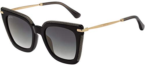 Jimmy Choo Lunettes de Soleil CIARA/G/S BLACK/GREY SHADED 52/22/145 femme
