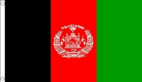 Afghanistan Flagge SHATCHI, 150 x 90 cm, Polyester