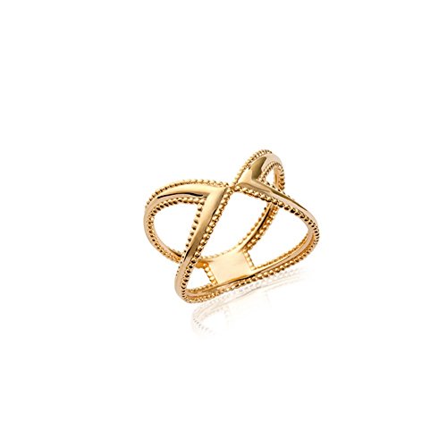 Bague en Plaqué Or TATA GISELE finition ajouré ethnique chic avec son écrin en velours