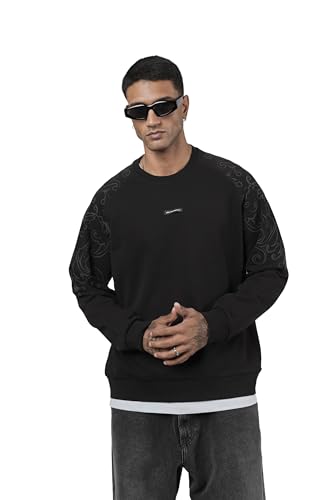 Sweat-shirt imprimé col rond homme pour vos sorties décontractées