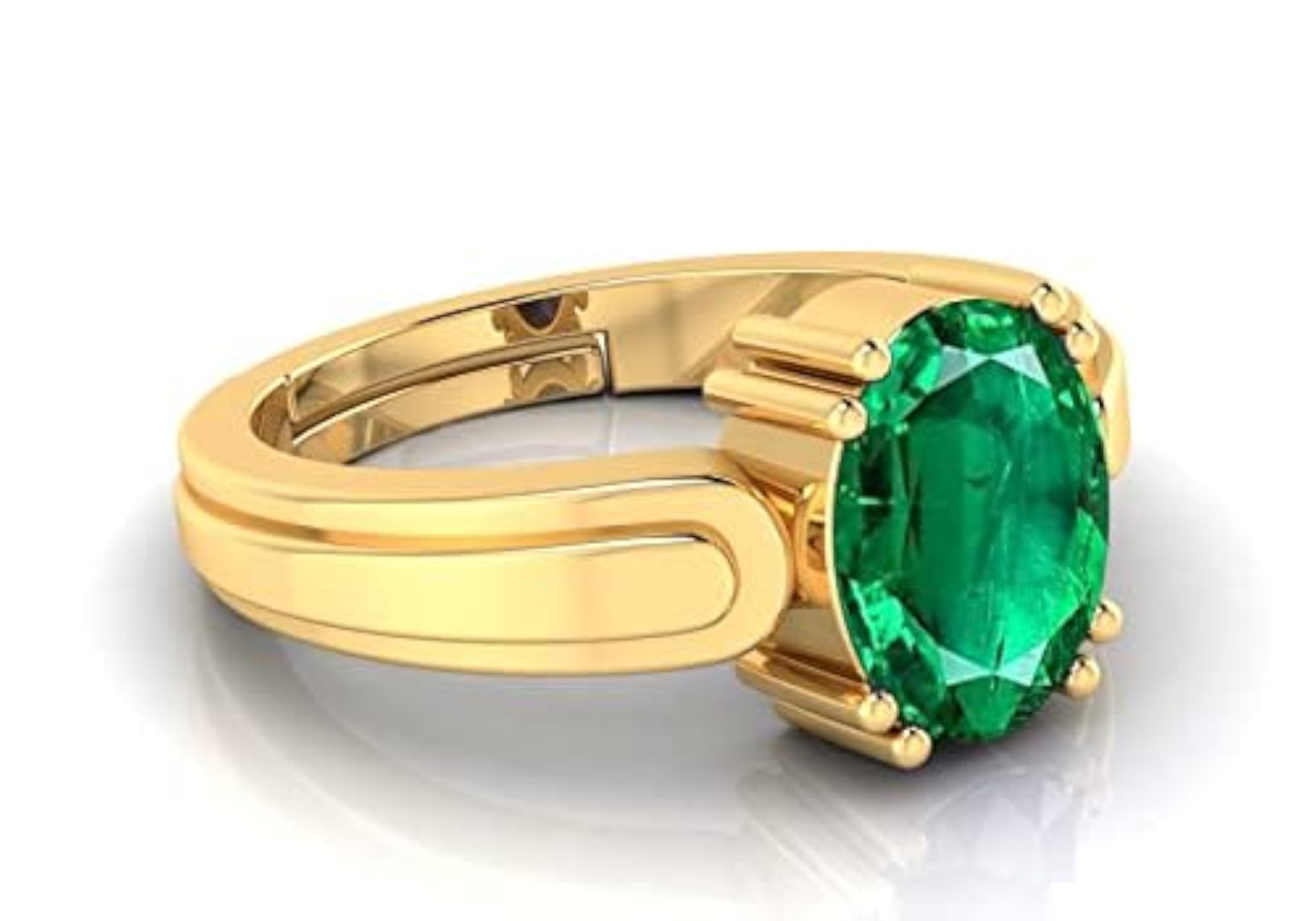 7.25 Ratti Original Emerald Adjustable Ring, Lab Certified