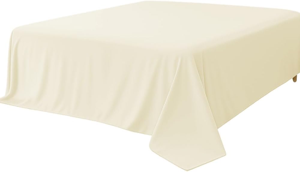 SS Rajput Premium 100% Egyptian Cotton Flat Sheet – 600 TC Luxury Bedding, Ultra-Soft, Smooth & Breathable Cotton Top Sheet, Durable Hotel-Quality Bed Sheet Grand King - Ivory