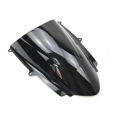 Motorrad Windschild Für Triumph Für Daytona 675 675R 2013 2014 2015 2016 2017 Double Bubble Teile Windschutzscheibe Windschutz Windabweiser Motorrad Windabweiser (Farbe : Schwarz)