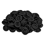 DJCIW 300PCS Disposable Latex Finger Cots,Medium Size, Fingertip Protector Gloves for Electronics Repair, Crafts, Medical Use & Industrial Applications,Thumb Covers for Finger Protection Black