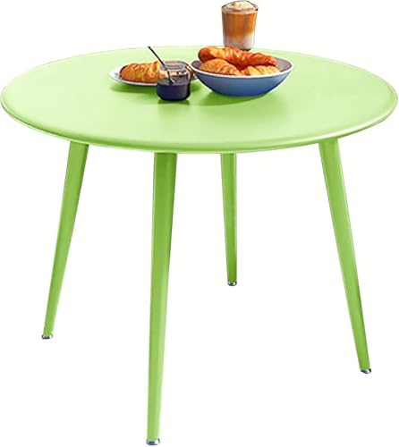 ZanPol テーブルガーデンテーブル アイアン製 ラウン 北欧風 おしゃれ 高さ72cm 屋外 バルコニー カフェ ダイニング 業務用 家庭用 レジャー 金属製 耐候性 コンパクト モダン リビング ソファー 一人暮らし ちゃぶ台 (60*72CM,グリ