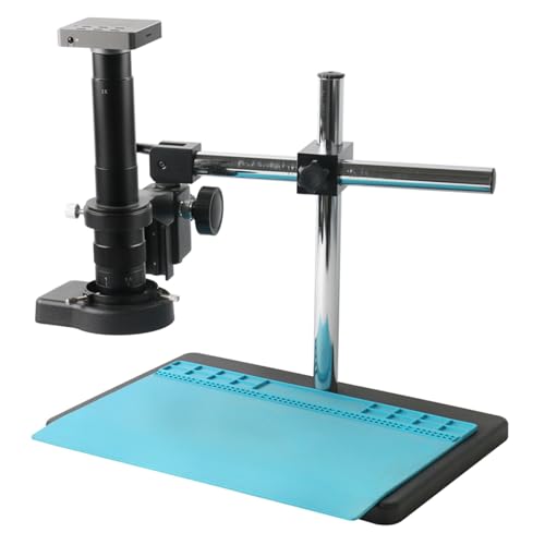 ntumLeap 300X 180X Monocular Industrial Lab Electronic Magnifier 37Mp Hdmi USB Video Microscope Camera Set for PCB Soldering Watch Coin,One Color-180x