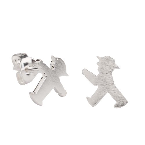 Preisvergleich Produktbild AMPELMANN Ohrstecker Paar im Schmucketui - Edelmann Ohrstecker Paar Geher / Steher silber