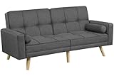 Einfacher Aufbau - Dank der illustrierten Anleitung und des mitgelieferten Zubehörs ist die Montage leicht und schnell. Dieses Schlafsofa ist in 2 Paketen geliefert. Bitte beginnen Sie mit dem Aufbau erst, wenn Sie alle Pakete erhalten haben. (Hinweise: Die Armlehnen sind in der Tasche des Bodens verpackt.)