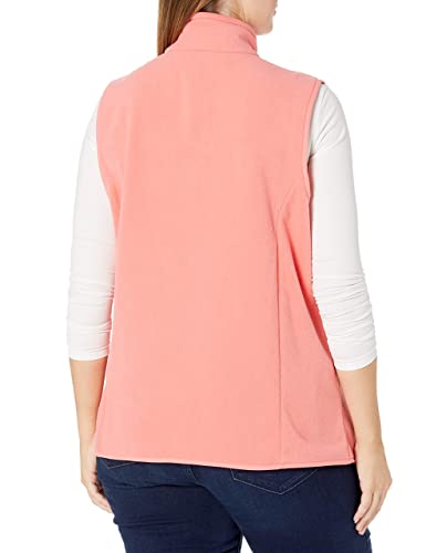 Amazon Essentials Women's Classic-Fit Sleeveless Polar Soft Fleece Vest (Available In Plus Size), Coral Pink, Small #TOP4