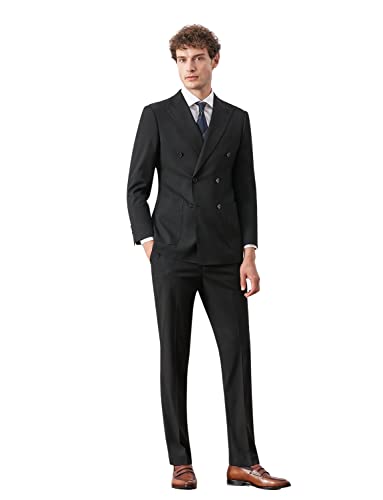 Smoking homme veste croisée ensemble deux pièces élégant pour événementiel et dîner d'affaires