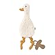 LÄSSIG Trösterchen Baby Kuscheltier/Knitted Baby Comforter GOTS Tiny Farmer Goose, beige